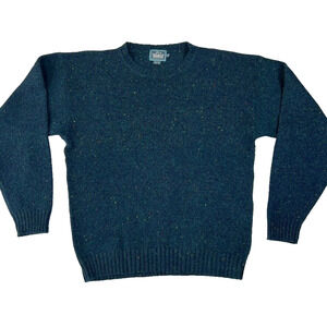Woolrich Sweater Mens XL 100 % Wool Everglade Hand Framed Hong Kong Vintage